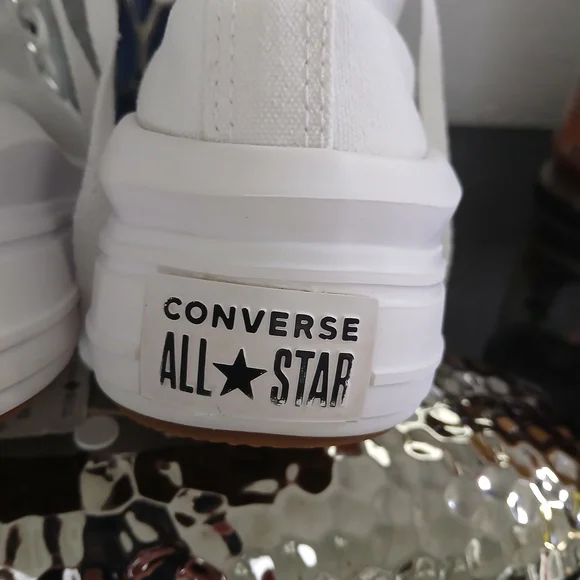 Converse White High-Top Sneakers - Picture 6 of 10